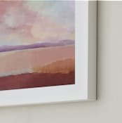 "Coral Desert" - Art Print in desert pink by AlisonJerry - Frame Close-up