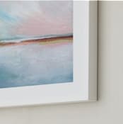 "Misty Bay" - Art Print in Misty Blue by AlisonJerry - Frame Close-up