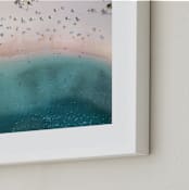 "Dots" - Art Print in Turquoise by Mike Sunu - Frame Close-up
