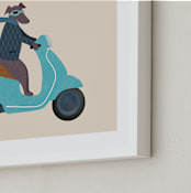 "Milan" - Art Print in Sand by Jenna Holcomb - Frame Close-up