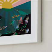 "Underwater Sunset" - Art Print in Ocean by Morgan Kendall - Frame Close-up