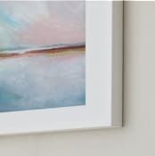 "Misty Bay" - Art Print in Misty Blue by AlisonJerry - Frame Close-up