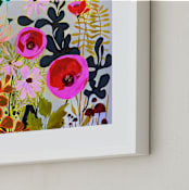 "How Does Your Garden Grow?" - Art Print in Multi by Jess Franks - Frame Close-up
