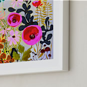 "How Does Your Garden Grow?" - Art Print in Multi by Jess Franks - Frame Close-up