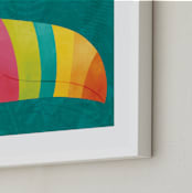 "Here's Looking At You" - Art Print in Toucan Teal by Noonday Design - Frame Close-up