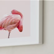 "PINK 3" - Art Print in Elegant Pink by Rega - Frame Close-up