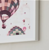 "Rainbow Balloon" - Art Print in Blush by Caroline Mint - Frame Close-up