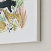 "Wild Cats" - Art Print in Lion biege by Emilie Simpson - Frame Close-up
