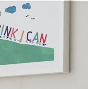 "You can." - Art Print in grass green by R studio - Frame Close-up