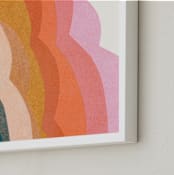 "Rainbow Clouds" - Art Print in Rainbow by Carrie Moradi - Frame Close-up