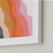 "rainbow clouds" - Art Print in Rainbow by Carrie Moradi - Frame Close-up