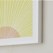 "Pastel Sunrise" - Art Print in Sunshine by Kerry Doyle - Frame Close-up