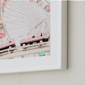 "Park Play In Sorbet" - Art Print in Rainbow Sherbert by Shannon Howard - Frame Close-up