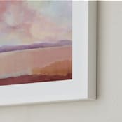"Coral Desert" - Art Print in desert pink by AlisonJerry - Frame Close-up