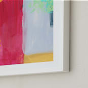"Colorful Expression I" - Art Print in Magical Red by Carmen Guedez - Frame Close-up