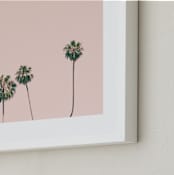 "Five" - Art Print in rose smoke by Caroline Mint - Frame Close-up