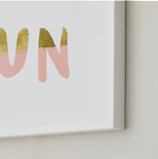 "Sun and Surf" - Art Print in Rise by Christina Flowers - Frame Close-up