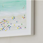 "Seaside vacation" - Art Print in White by Yaling Hou Suzuki - Frame Close-up