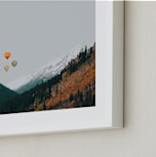 "Above and Beyond" - Art Print in Sky by Irene Suchocki - Frame Close-up