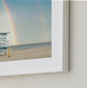 "Rainbow Days" - Art Print in Sky Blue by Shannon Howard - Frame Close-up