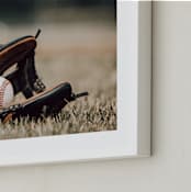 "For The Big Game 2" - Art Print in Field by Janet Cruz - Frame Close-up