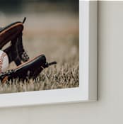 "For The Big Game 2" - Art Print in Field by Janet Cruz - Frame Close-up