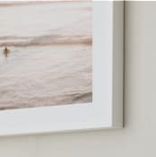 "Learning the Sea" - Art Print in Sunset Glow by Shannon Howard - Frame Close-up