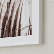"What's SUP?" - Art Print in Sepia Blush by Shannon Howard - Frame Close-up