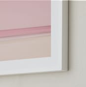 "Ocean Lines" - Art Print in Rose by Irene Suchocki - Frame Close-up