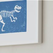 "Dino Fossils I" - Art Print in TRex by Teju Reval - Frame Close-up