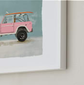 "Surf Pink" - Art Print in Coastal by Erin Kessler - Frame Close-up