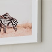 "The Embrace" - Art Print in Zebra by Lisa Sundin - Frame Close-up