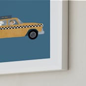 "New York" - Art Print in Taxi by Jenna Holcomb - Frame Close-up