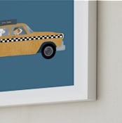 "New York" - Art Print in Taxi by Jenna Holcomb - Frame Close-up