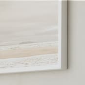 "Stormy Isle" - Art Print in sand by Kamala Nahas - Frame Close-up