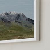 "Noble Horizon" - Art Print in Navy Blue by Laura Morris - Frame Close-up