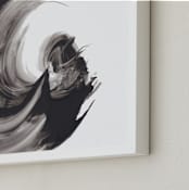 "Fascinator" - Art Print in Black by Misty Hughes - Frame Close-up