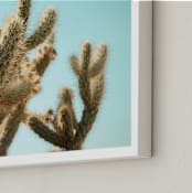 "Fresh View" - Art Print in Acuamarine by Dariela Cruz - Frame Close-up