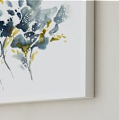 "Embracing Silence" - Art Print in Marine Blue by Mya Bessette - Frame Close-up
