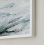 "High Mountain Morning" - Art Print in Slate Blue by Mya Bessette - Frame Close-up