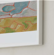 "Open Sky" - Art Print in Sky blue by Mary Annis Veazey - Frame Close-up