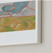 "Open Sky" - Art Print in Sky blue by Mary Annis Veazey - Frame Close-up