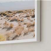 "Morning Desert Brambles" - Art Print in Desert Sand by Anna Western - Frame Close-up