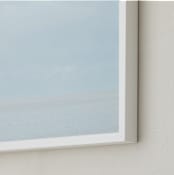 "Still Ocean" - Art Print in Silver Blue by Alexandra Feo - Frame Close-up