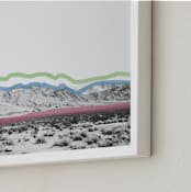 "Heading East to Nevada" - Art Print in Pink by Katie Doherty - Frame Close-up