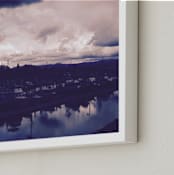 "Blue Storm" - Art Print in stormy blue by Sea and Sky - Frame Close-up