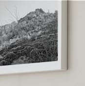 "In The Canyon" - Art Print in Grey by Joseph Weber - Frame Close-up