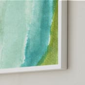 "watercolor abstract painting" - Art Print in olive green by Ramoncita - Frame Close-up