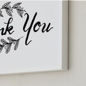 "Thank You" - Art Print in black by Ramoncita - aticnomar - Frame Close-up