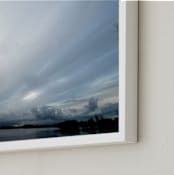 "Sun Behind the Clouds" - Art Print in Gilded clouds by NSMARK - Frame Close-up